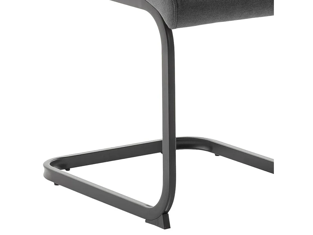 K�chenstuhl Freischwingerstuhl in Anthrazit 96 cm hoch (4er Set)