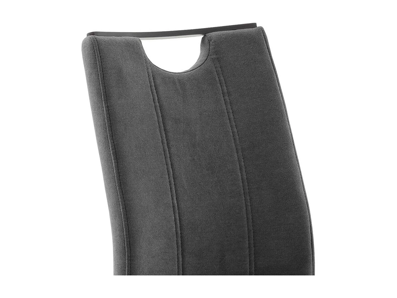 K�chenstuhl Freischwingerstuhl in Anthrazit 96 cm hoch (4er Set)