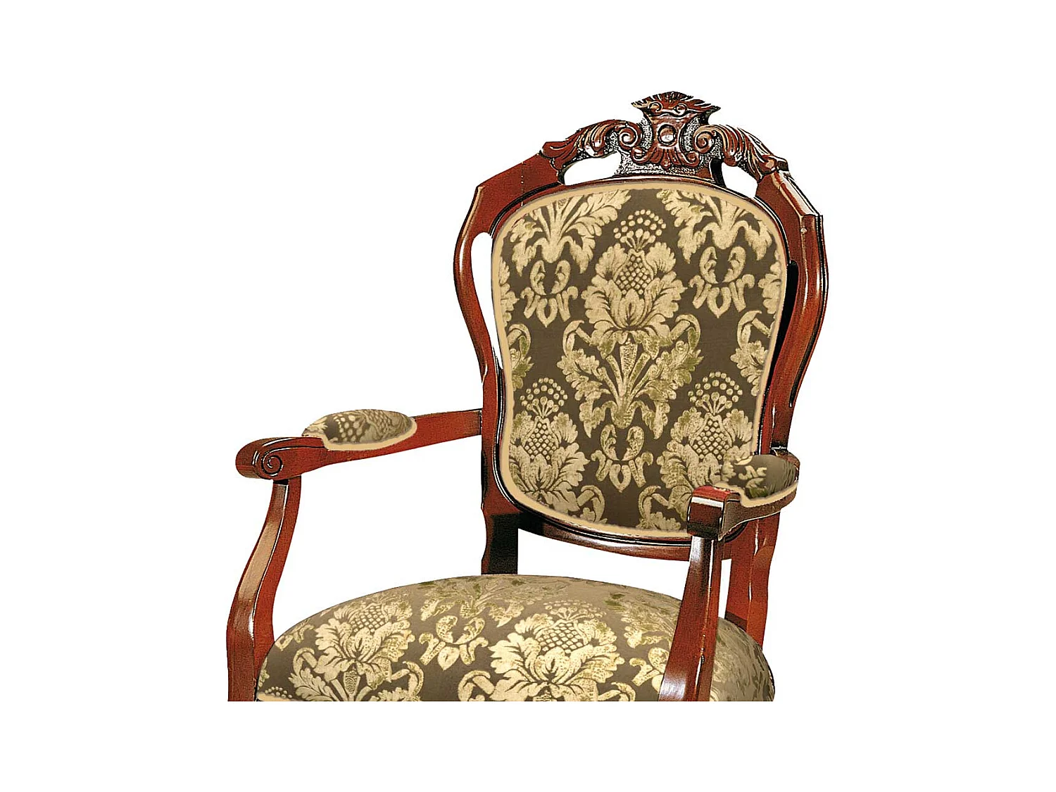 Esstisch Armlehnstuhl mit Armlehnen & hoher Lehne Barockstil