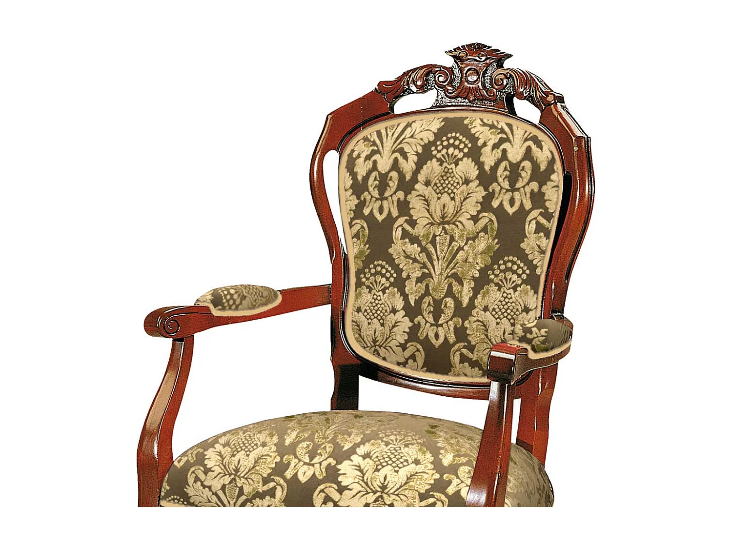 Esstisch Armlehnstuhl mit Armlehnen & hoher Lehne Barockstil