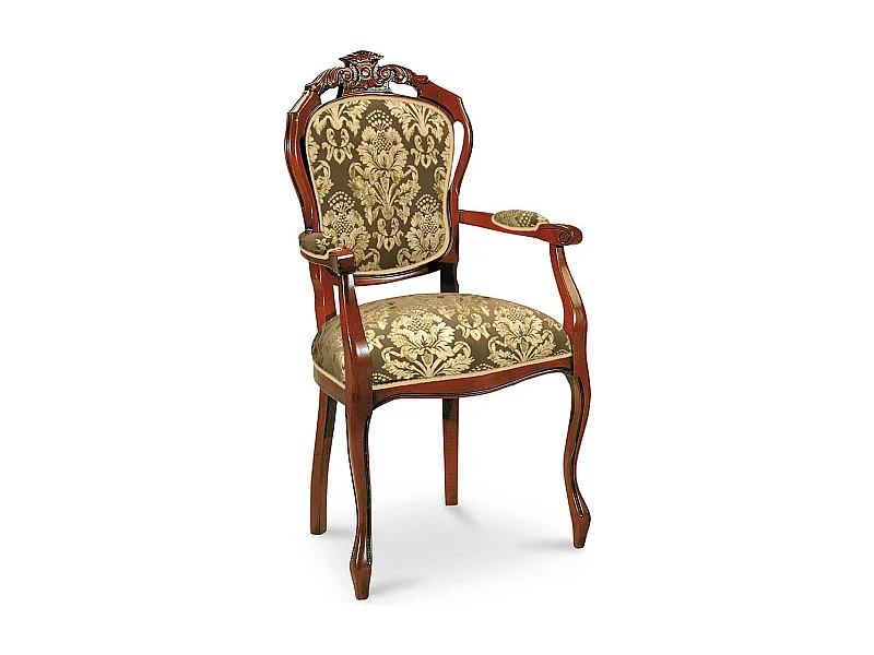 Esstisch Armlehnstuhl mit Armlehnen & hoher Lehne Barockstil