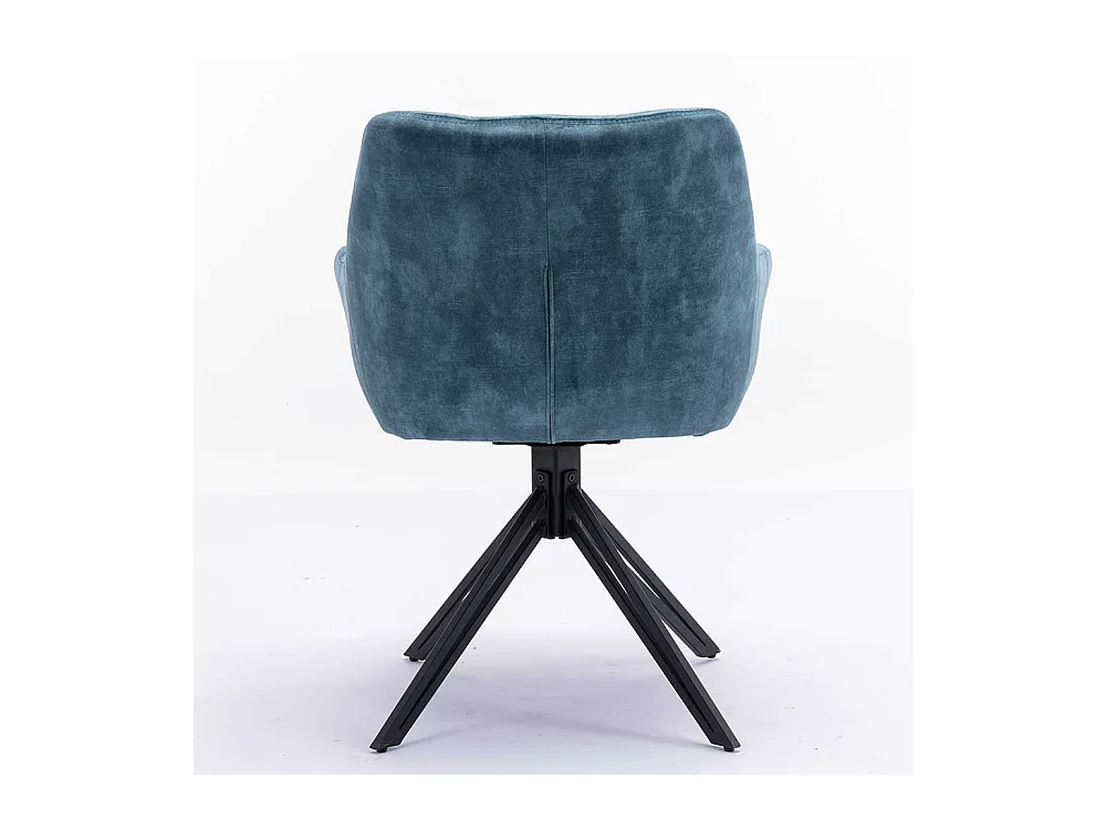 Polsterstuhl Set Esszimmer mit Armlehnen Gestell drehbar (2er Set)