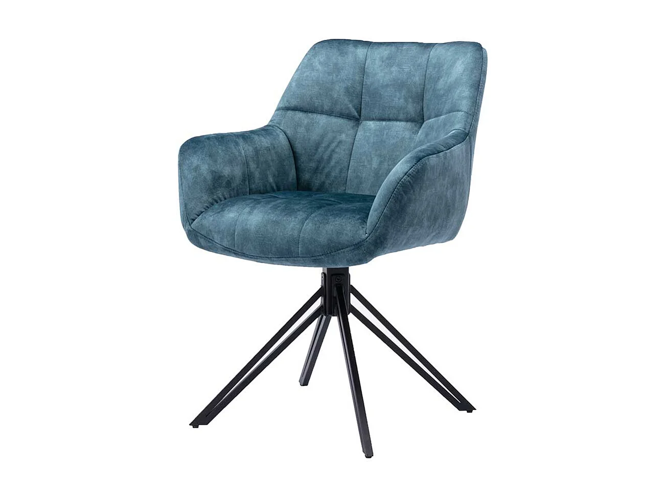 Polsterstuhl Set Esszimmer mit Armlehnen Gestell drehbar (2er Set)