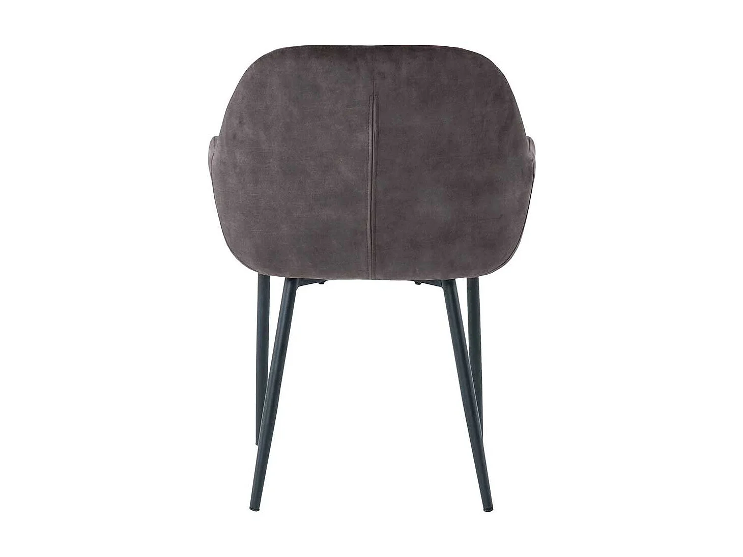 Stuhl Set Samt in Dunkelgrau und Schwarz Gestell aus Metall (2er Set)