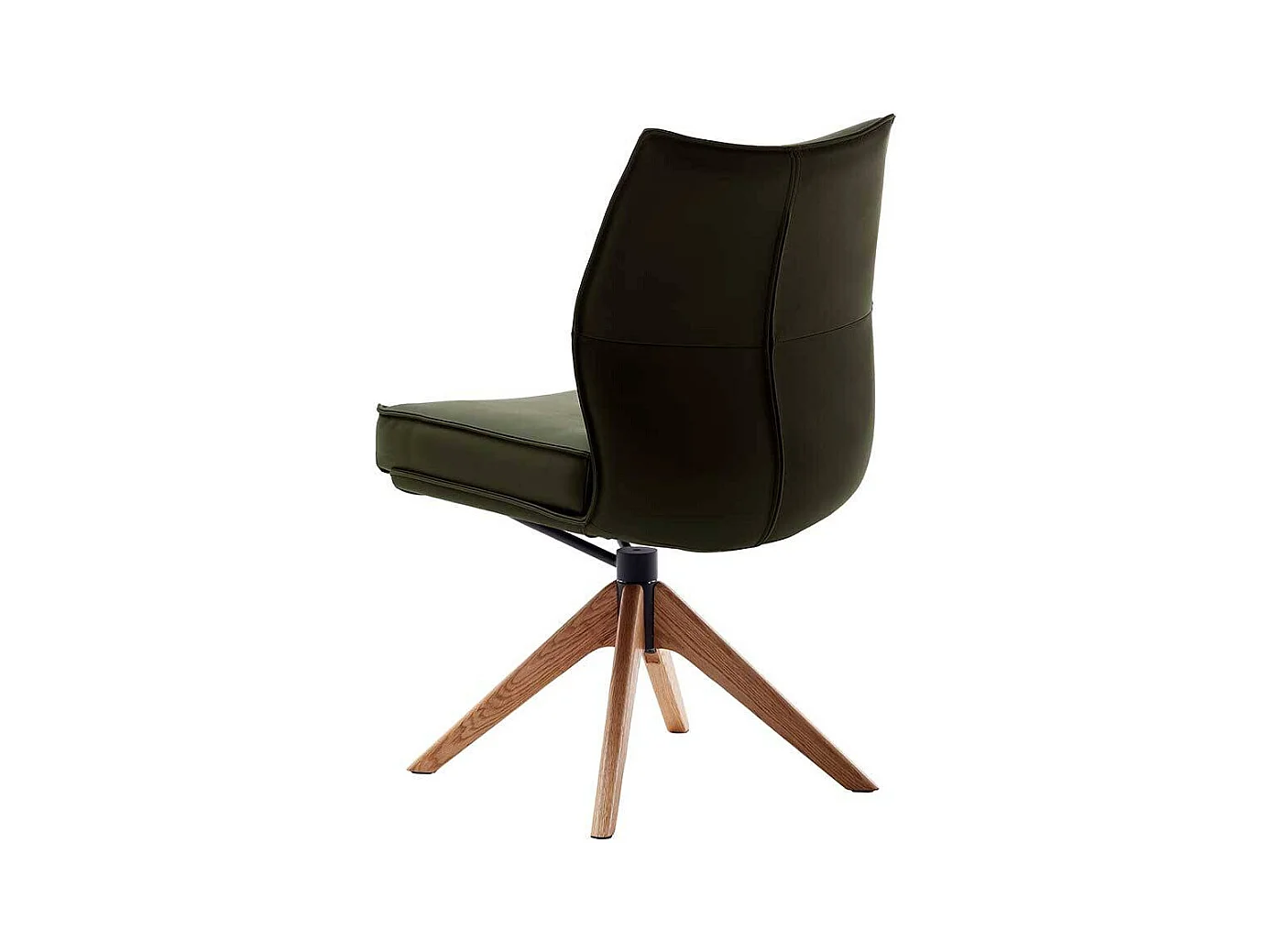 Polsterstuhl Esszimmerstuhl drehbar aus Echtleder (2er Set)