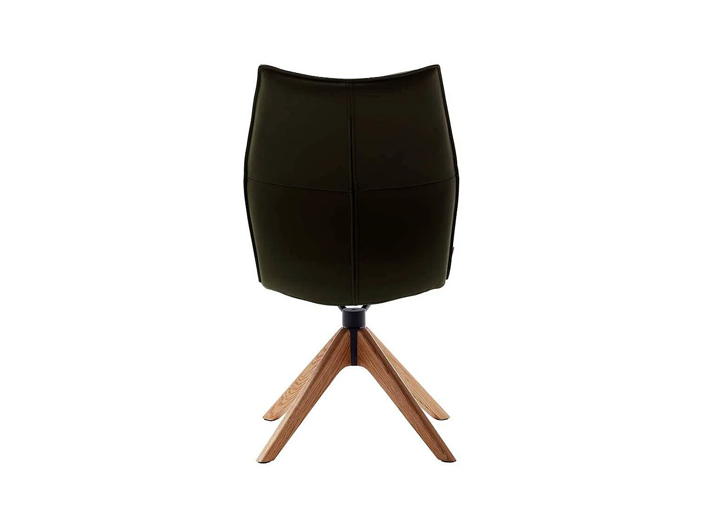 Polsterstuhl Esszimmerstuhl drehbar aus Echtleder (2er Set)