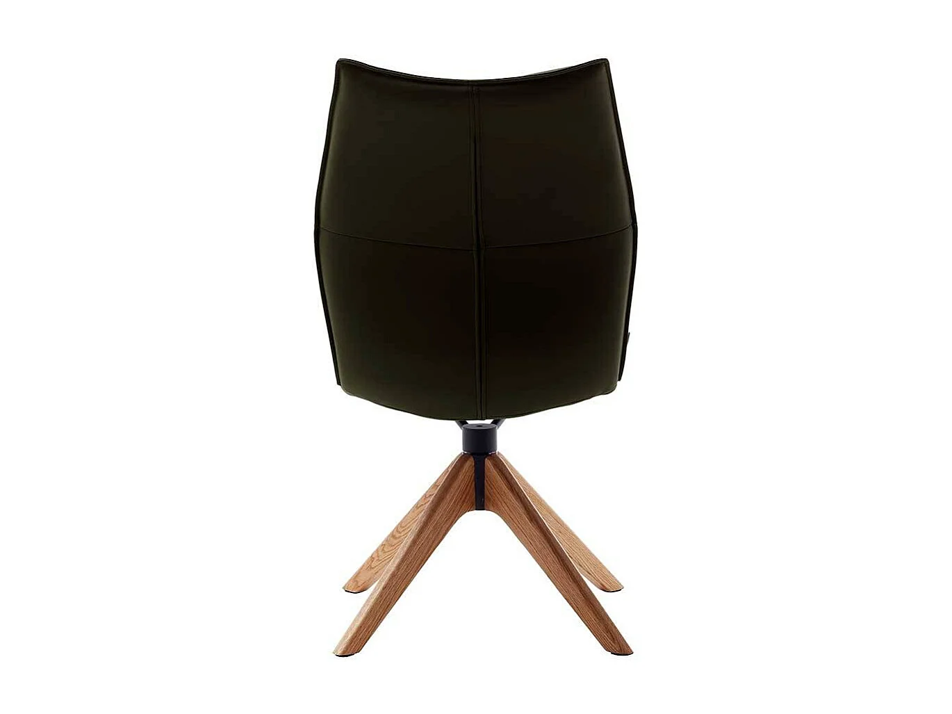 Polsterstuhl Esszimmerstuhl drehbar aus Echtleder (2er Set)