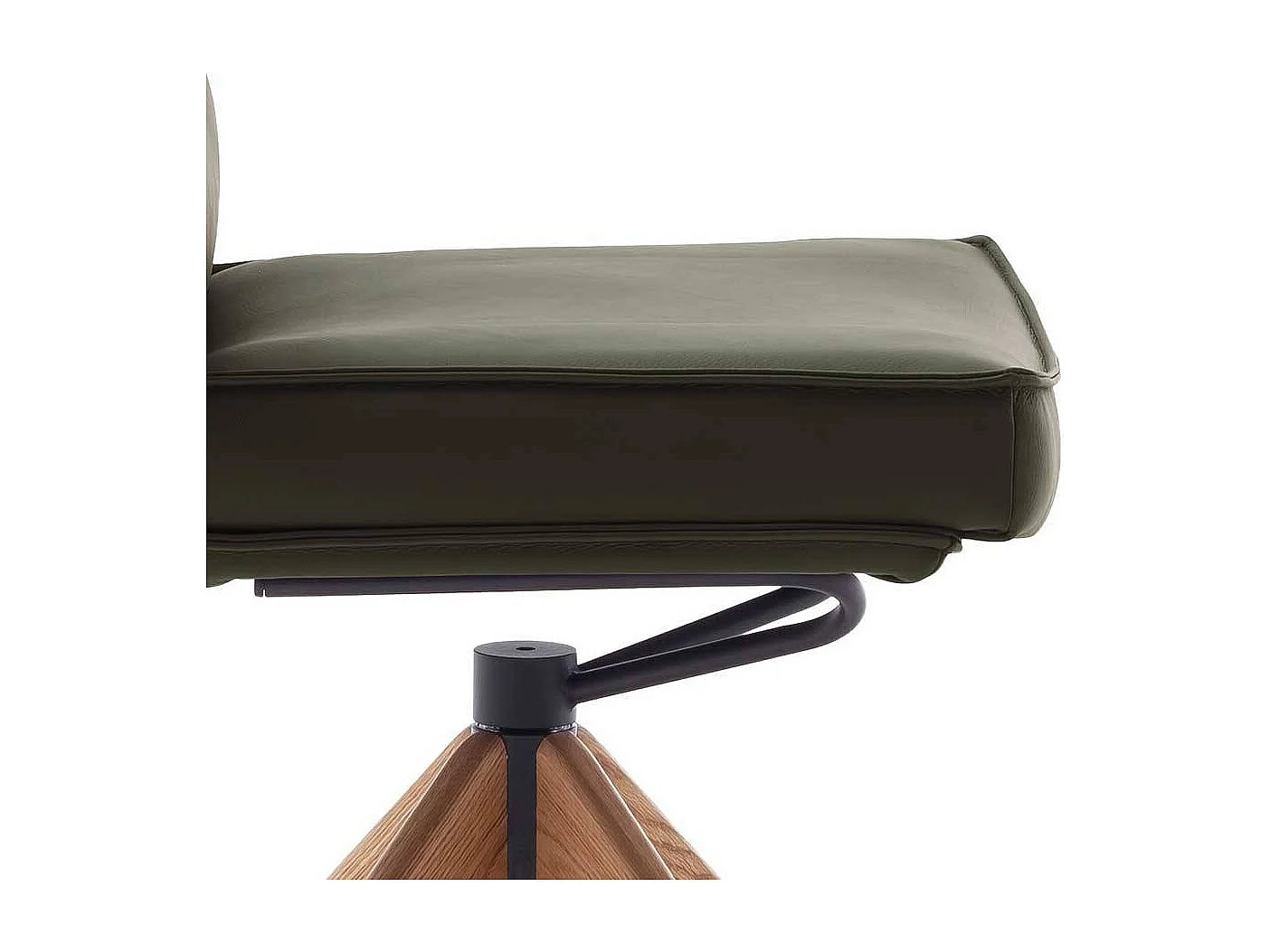 Polsterstuhl Esszimmerstuhl drehbar aus Echtleder (2er Set)