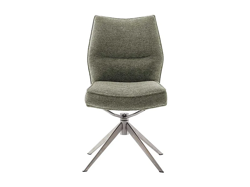 Esszimmerstuhl Stuhl Esszimmer in Oliv Grün um 360 Grad drehbar (2er Set)