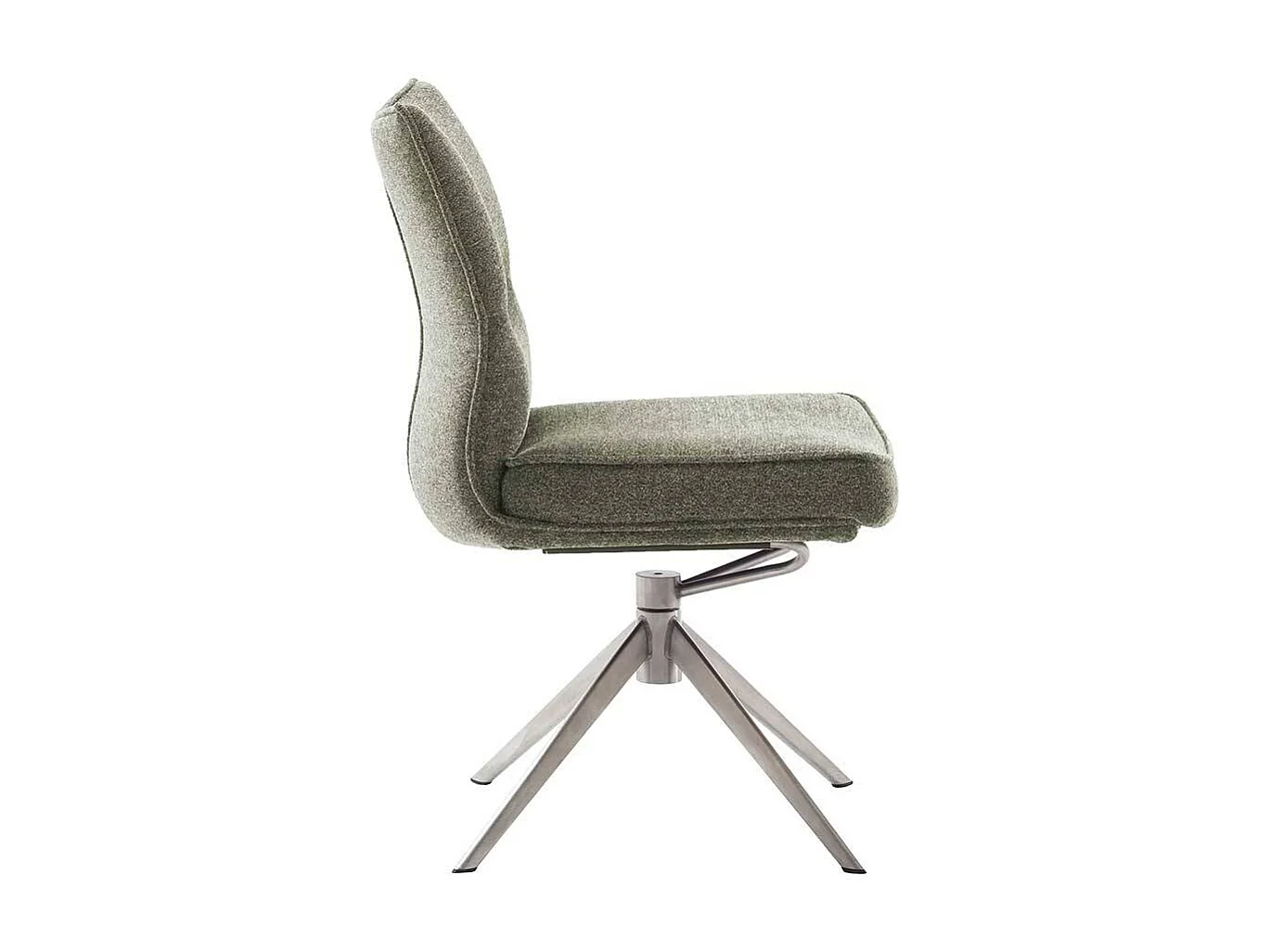 Esszimmerstuhl Stuhl Esszimmer in Oliv Grün um 360 Grad drehbar (2er Set)