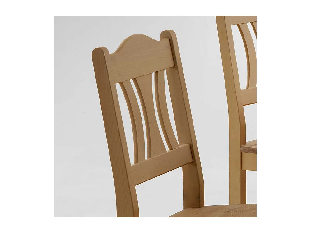 Massivholzstuhl aus Kiefer Landhaus Design (2er Set)