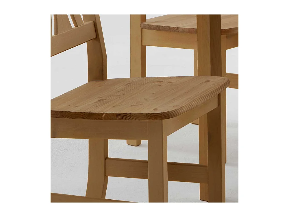 Massivholzstuhl aus Kiefer Landhaus Design (2er Set)