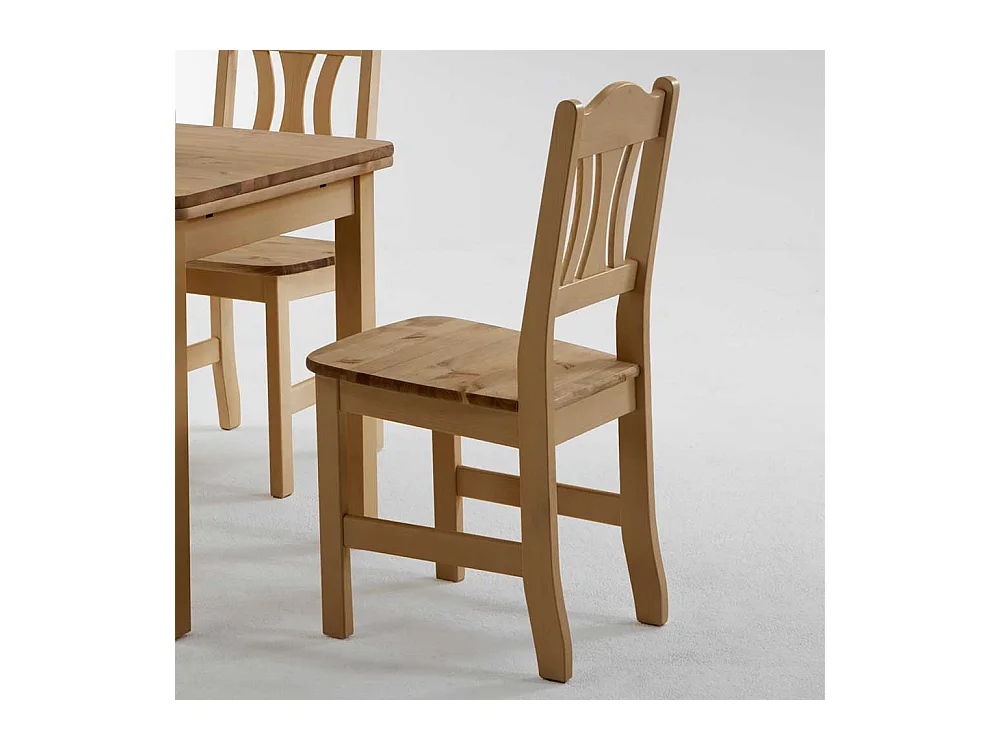 Massivholzstuhl aus Kiefer Landhaus Design (2er Set)