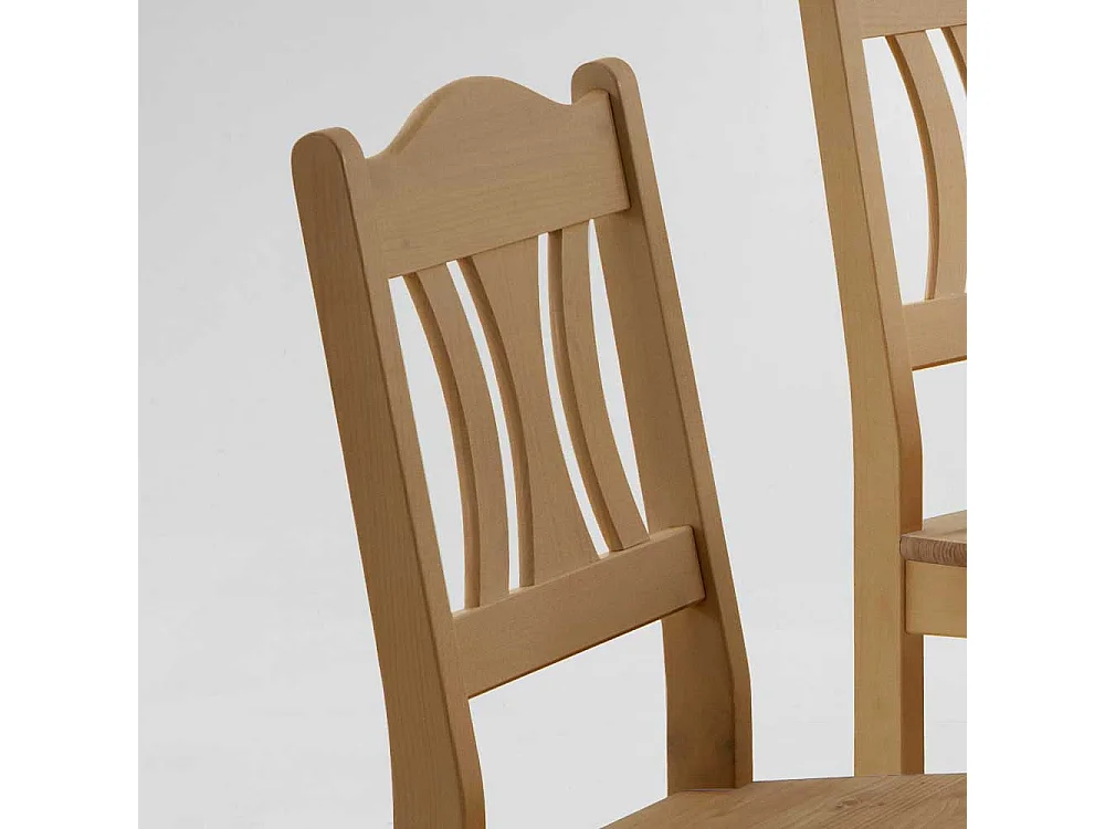 Massivholzstuhl aus Kiefer Landhaus Design (2er Set)