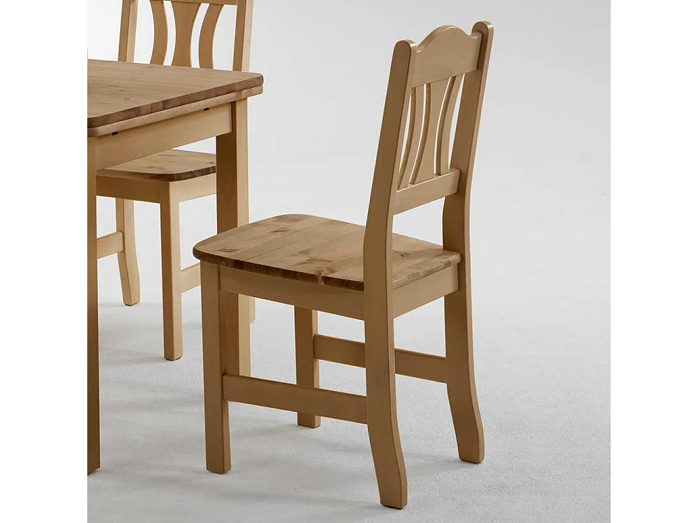 Massivholzstuhl aus Kiefer Landhaus Design (2er Set)
