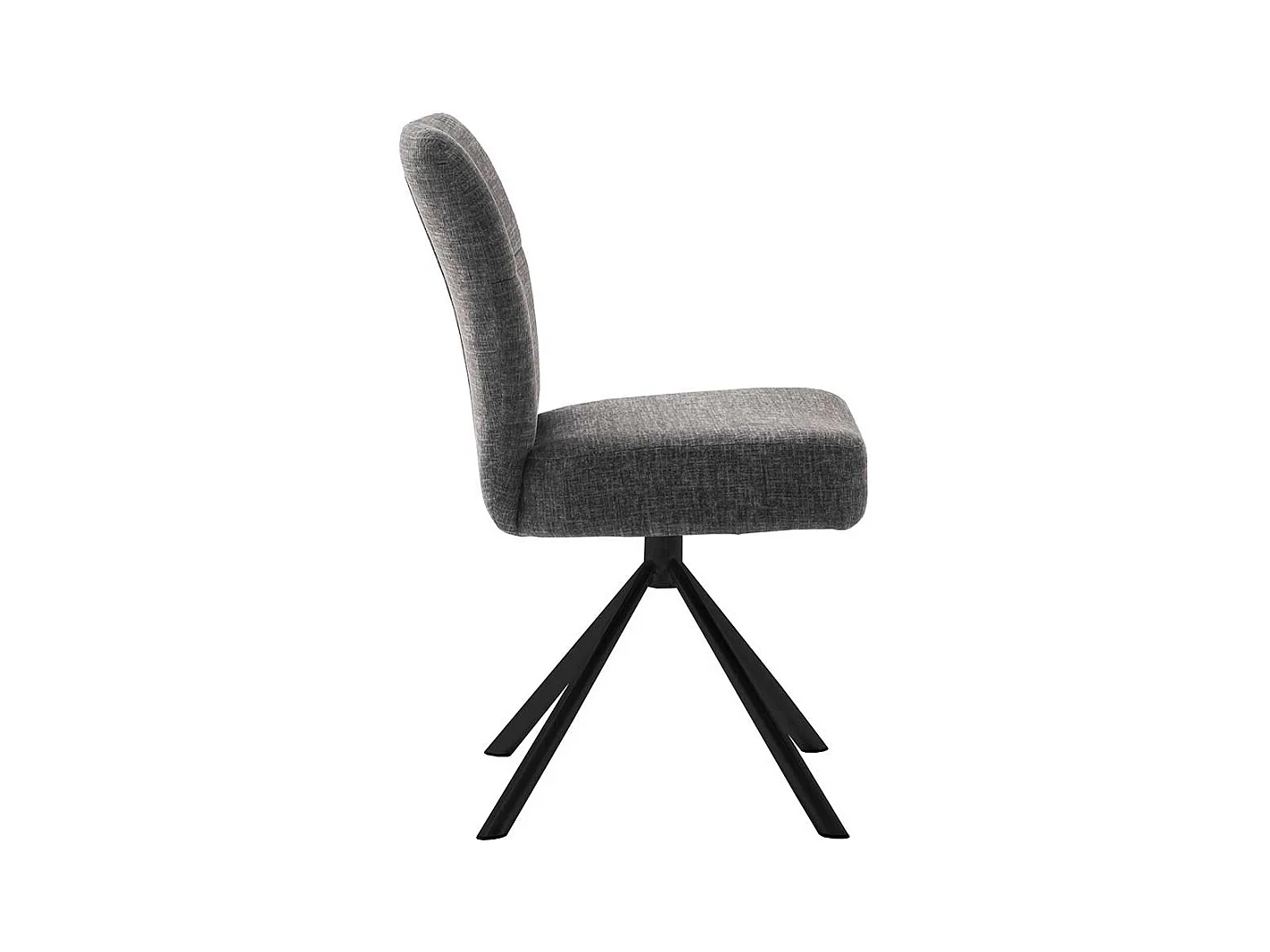 Drehbare Esstisch Stühle in Anthrazit Metallgestell (2er Set)