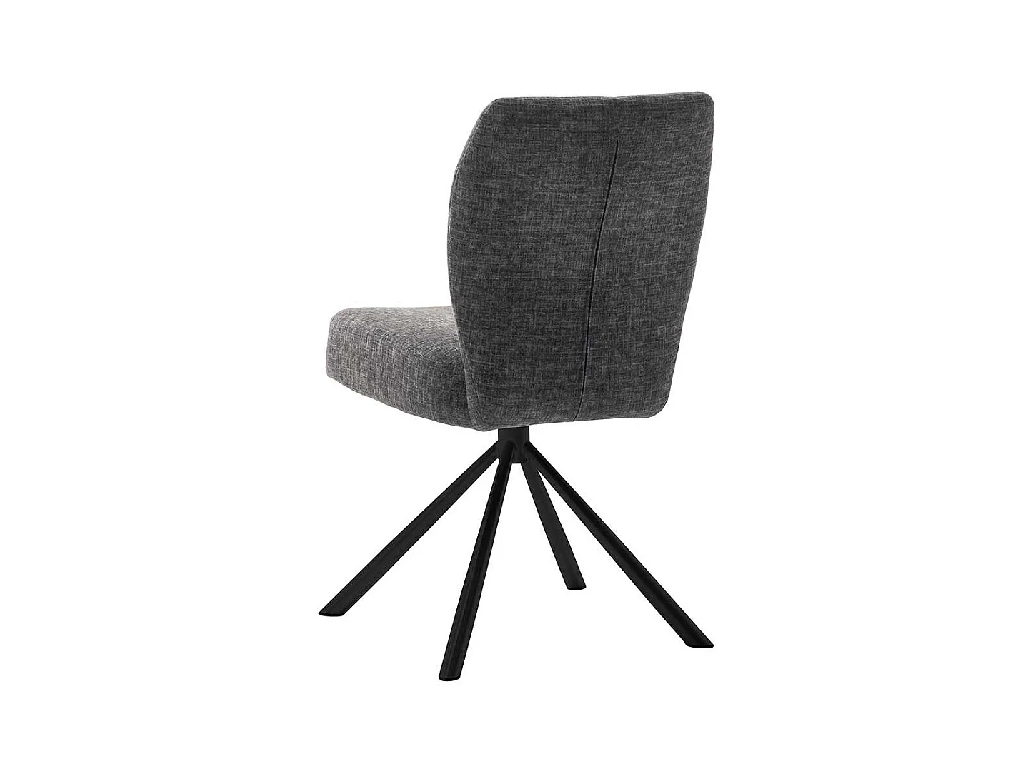 Drehbare Esstisch Stühle in Anthrazit Metallgestell (2er Set)