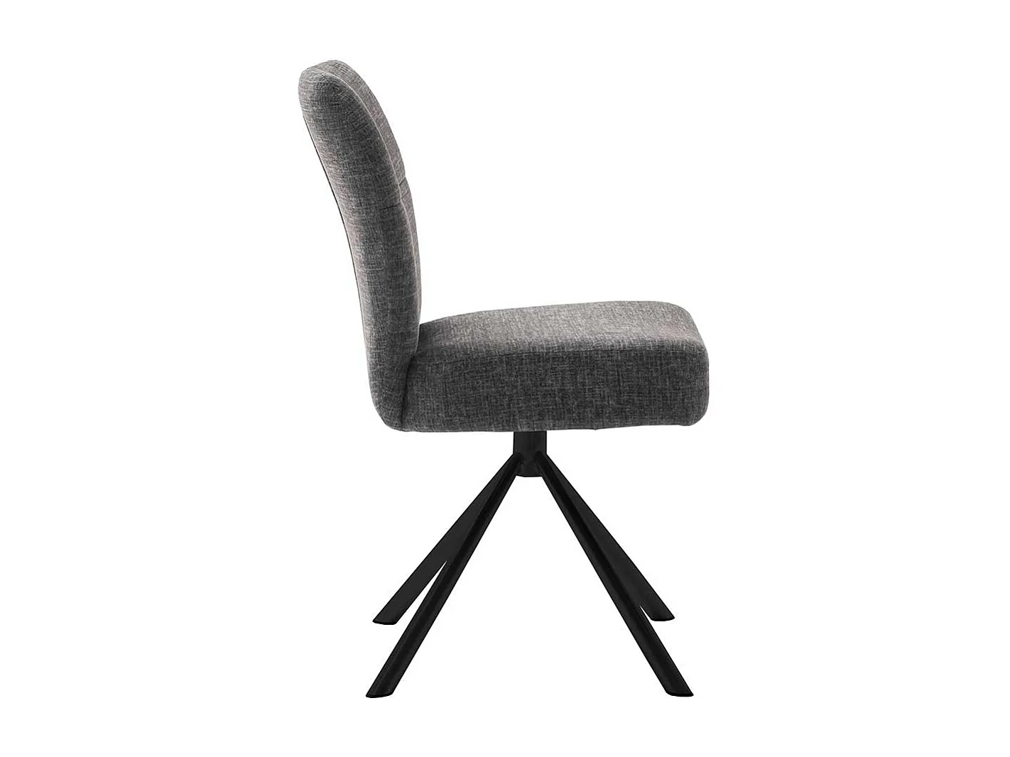 Drehbare Esstisch Stühle in Anthrazit Metallgestell (2er Set)