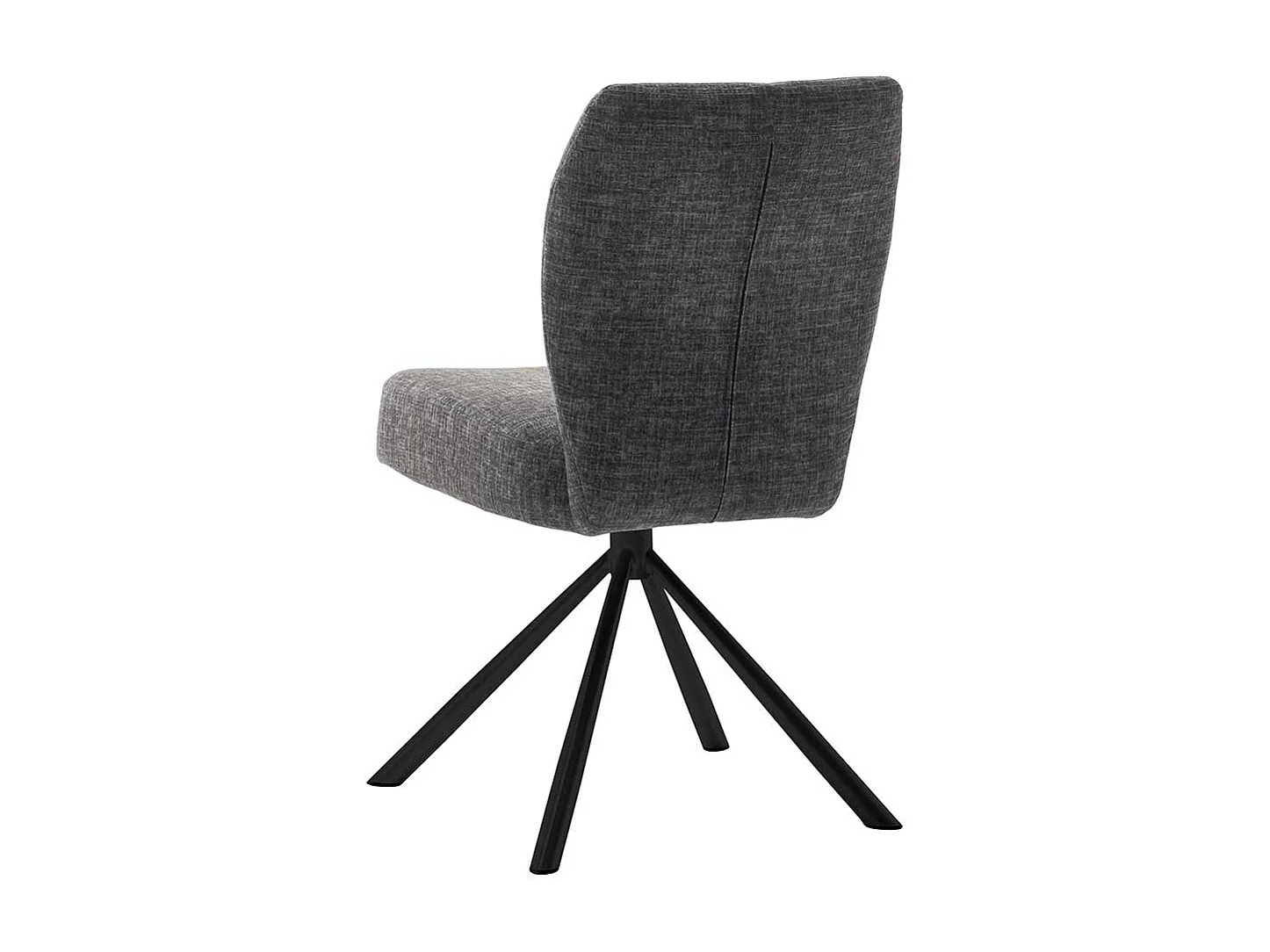 Drehbare Esstisch Stühle in Anthrazit Metallgestell (2er Set)