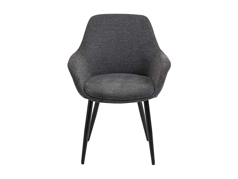 Armlehner in Anthrazit und Schwarz Stoffbezug (2er Set)