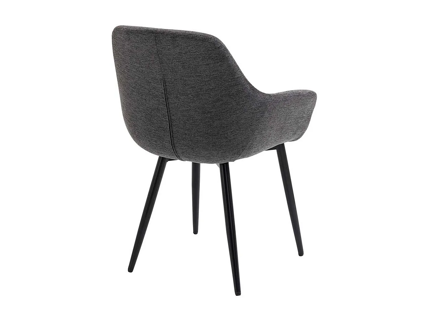 Armlehner in Anthrazit und Schwarz Stoffbezug (2er Set)