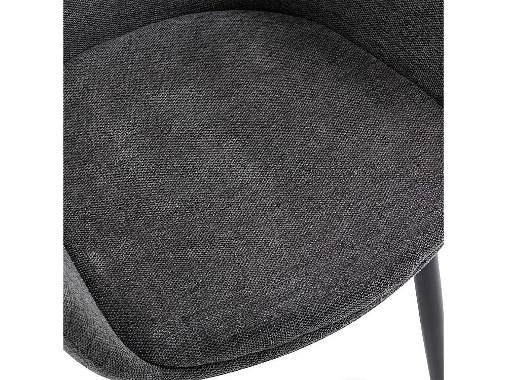 Armlehner in Anthrazit und Schwarz Stoffbezug (2er Set)