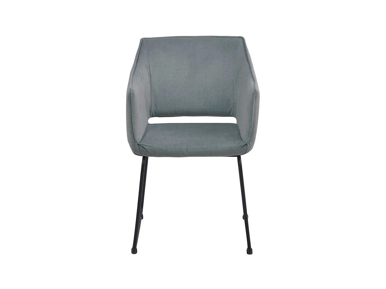 Armst�hle in Graugr�n Webstoff Metallb�geln (2er Set)
