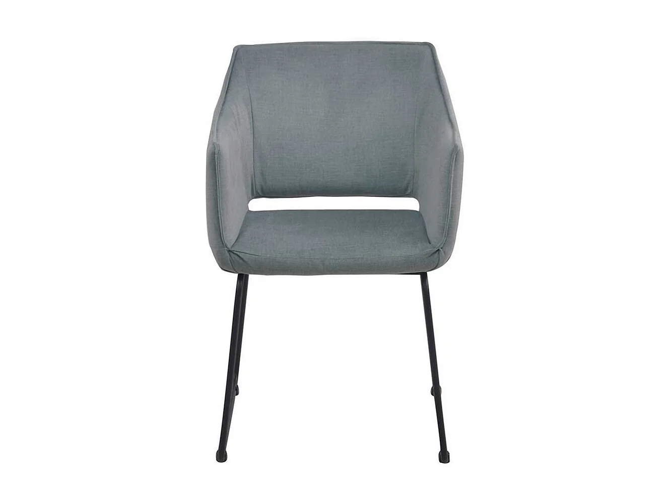 Armstühle in Graugrün Webstoff Metallbügeln (2er Set)