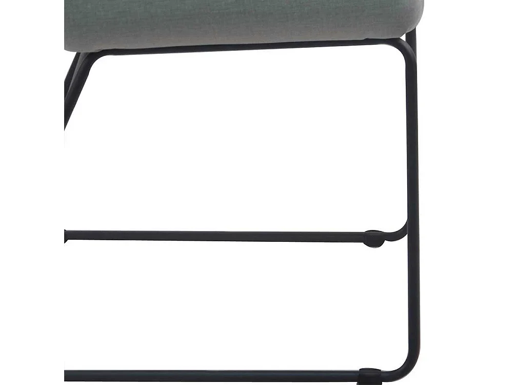 Armstühle in Graugrün Webstoff Metallbügeln (2er Set)