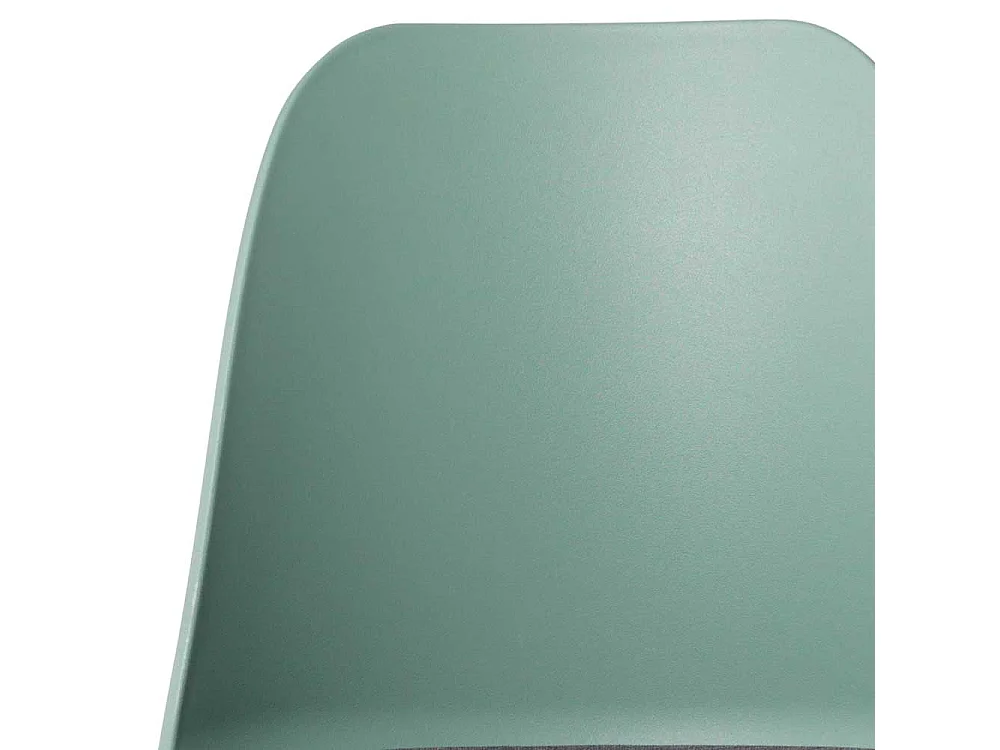 Küchenstühle in Grün und Schwarz Kunststoff (2er Set)