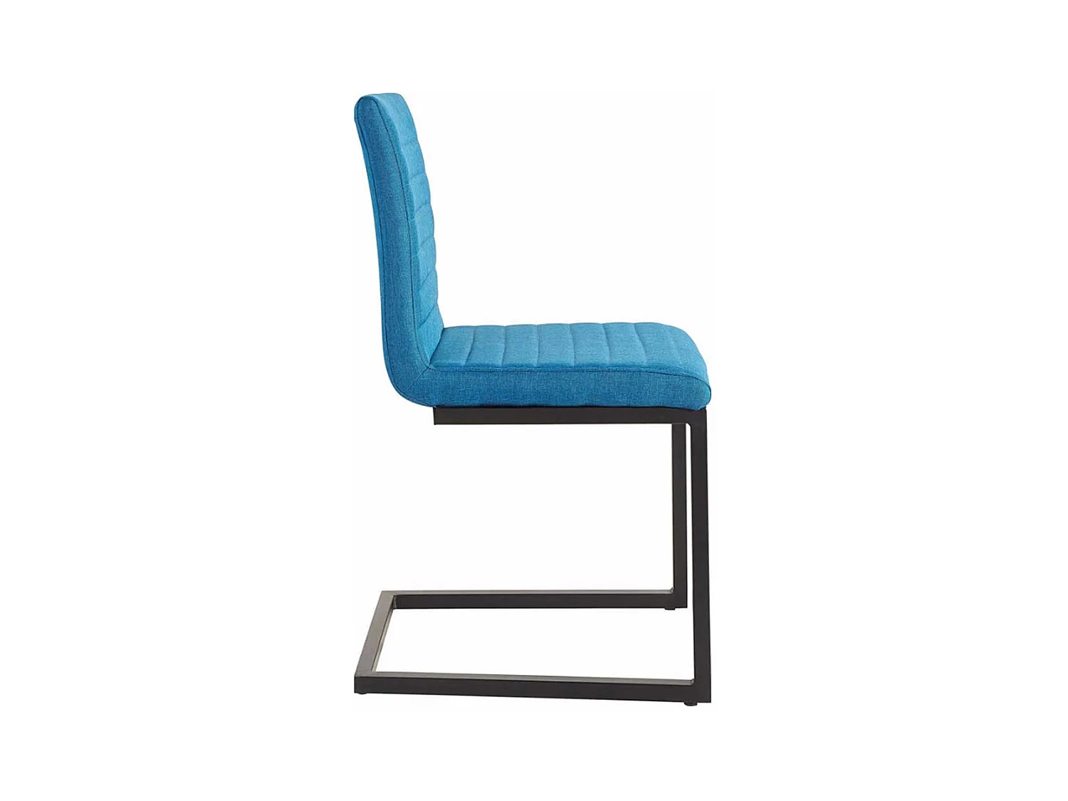 Freischwinger in Petrol Webstoff modern (2er Set)