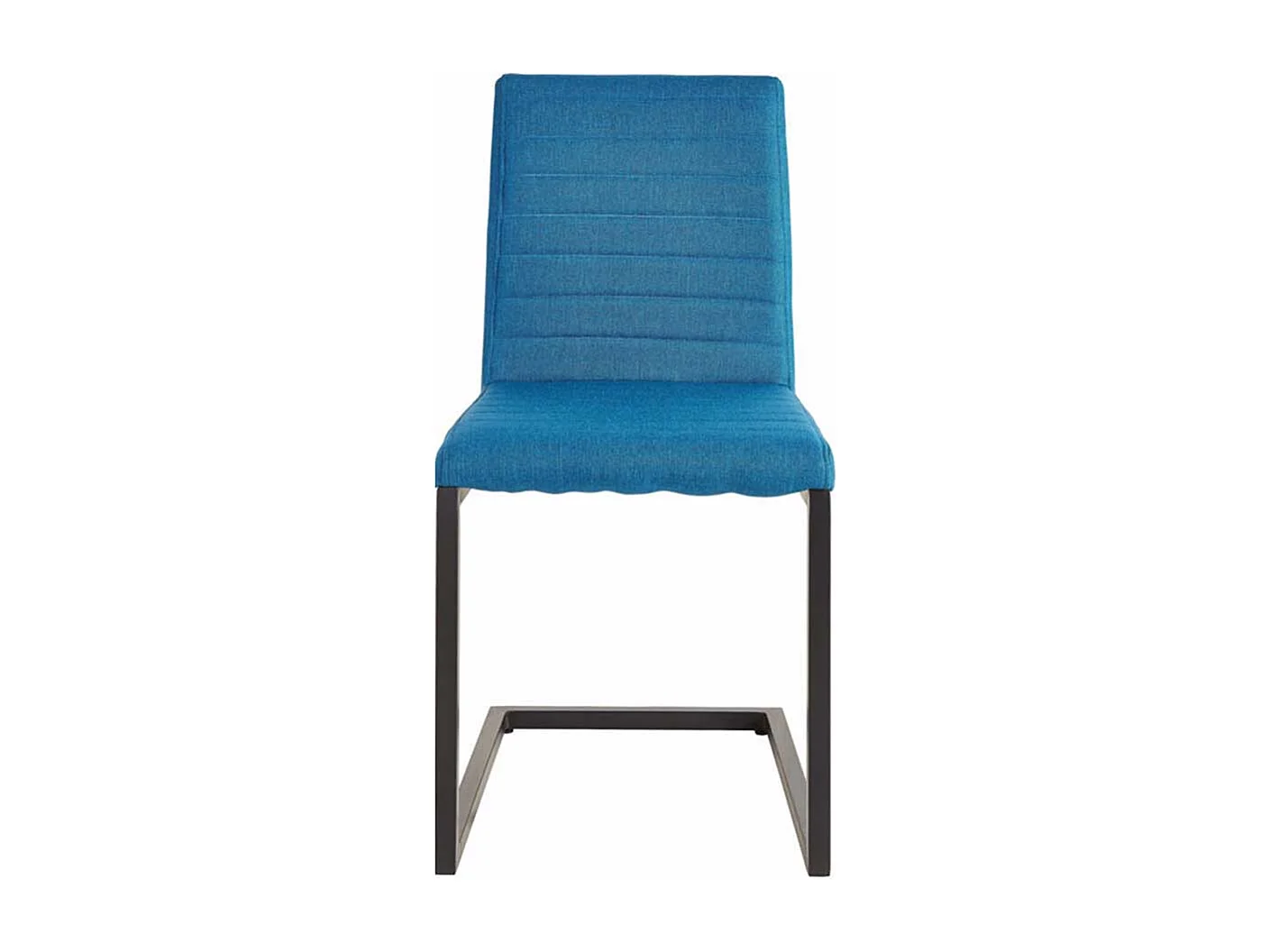 Freischwinger in Petrol Webstoff modern (2er Set)