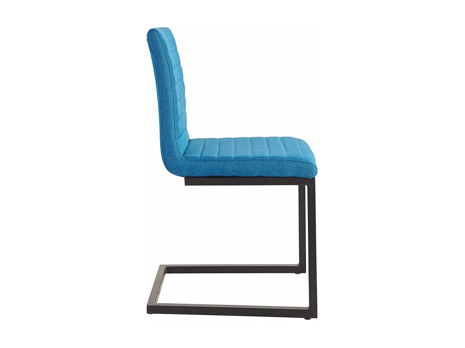 Freischwinger in Petrol Webstoff modern (2er Set)