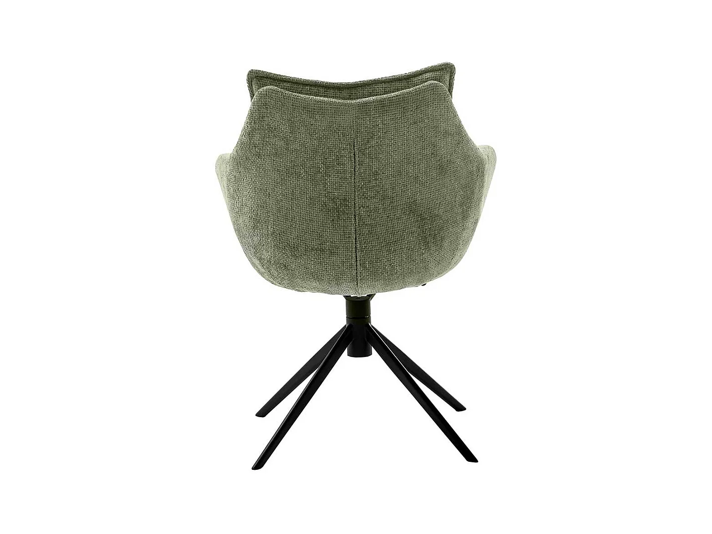 Armlehnstuhl in Oliv Grün Gestell aus Metall (2er Set)