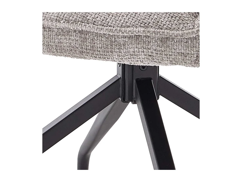 Polsterstuhl Stuhl Küche mit Bezug und Gestell aus Metall (2er Set)