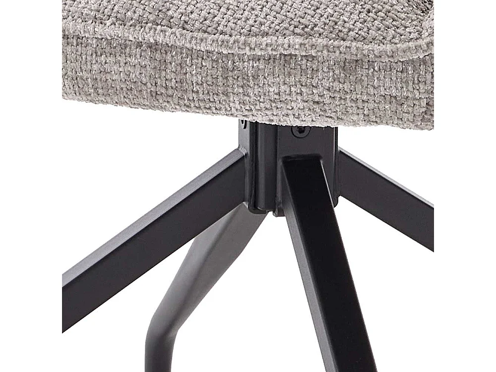 Polsterstuhl Stuhl Küche mit Bezug und Gestell aus Metall (2er Set)