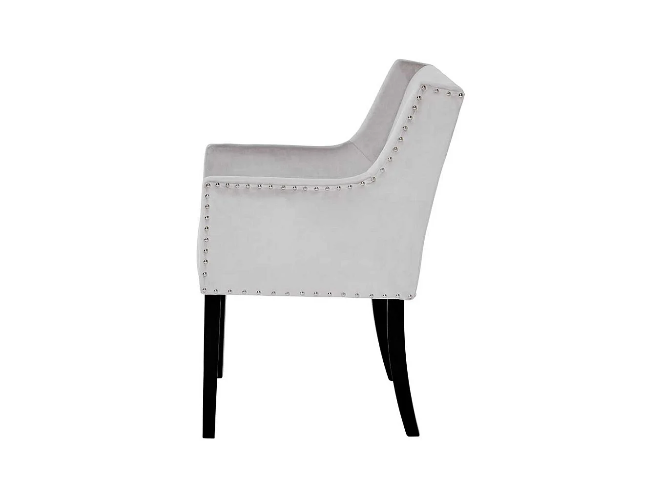 Armlehnstuhl Stuhl in modernem Design mit Ziernieten