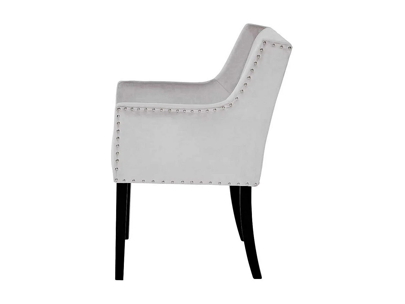 Armlehnstuhl Stuhl in modernem Design mit Ziernieten