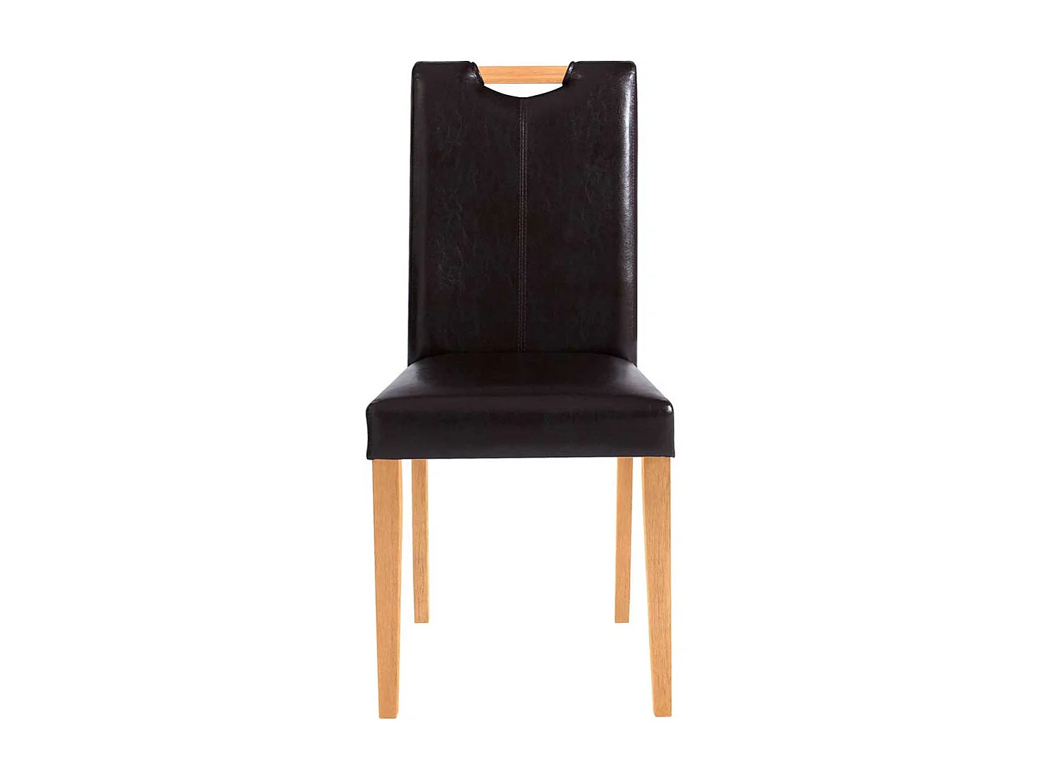 Kuechenstuhl Set in Dunkelbraun Kieferfarben (2er Set)