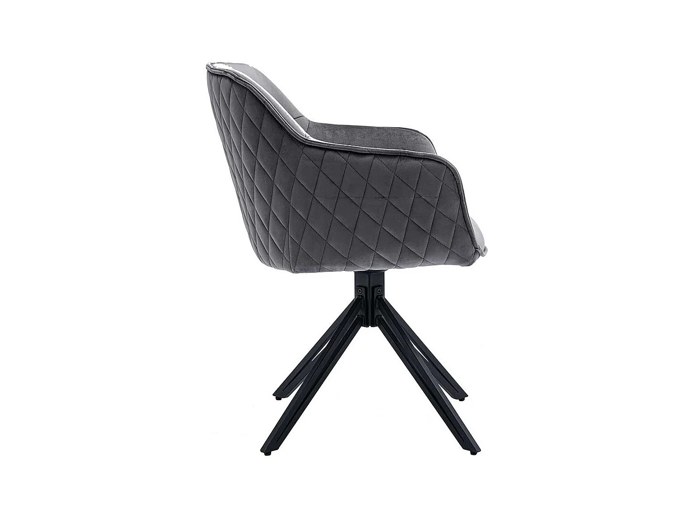 Esstisch Armlehner aus Samt und Metall aufwendigen Steppungen