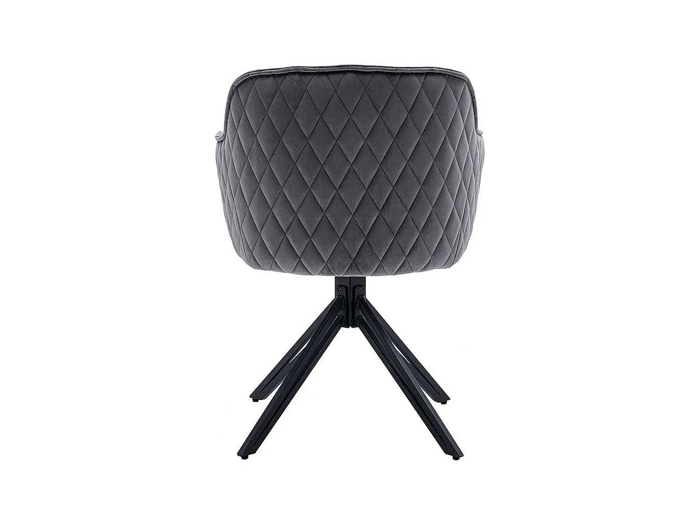 Esstisch Armlehner aus Samt und Metall aufwendigen Steppungen