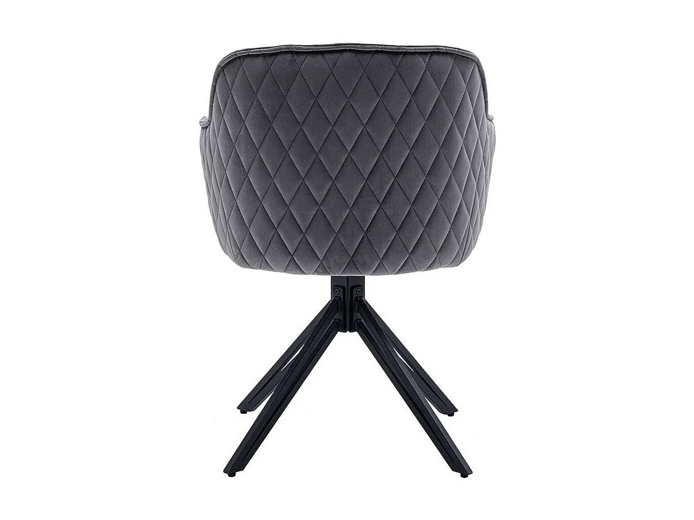 Esstisch Armlehner aus Samt und Metall aufwendigen Steppungen