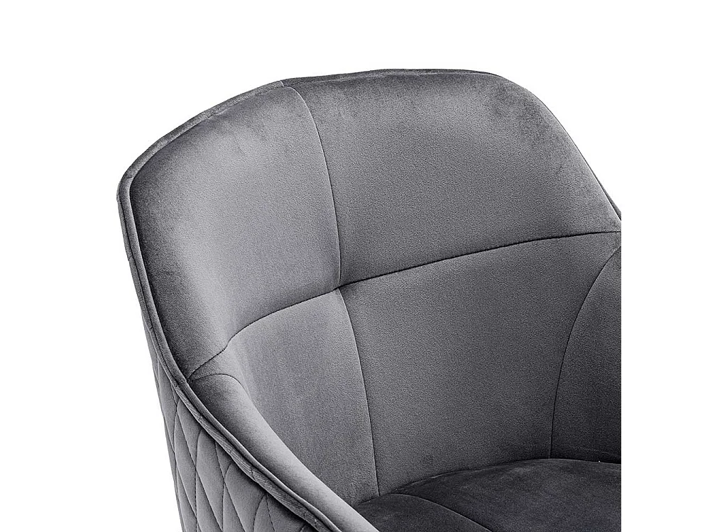 Esstisch Armlehner aus Samt und Metall aufwendigen Steppungen