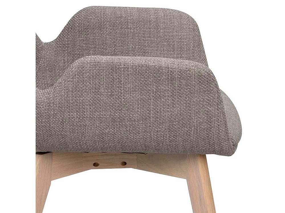 2 Stühle mit Gestell aus Massivholz Armlehnen (2er Set)