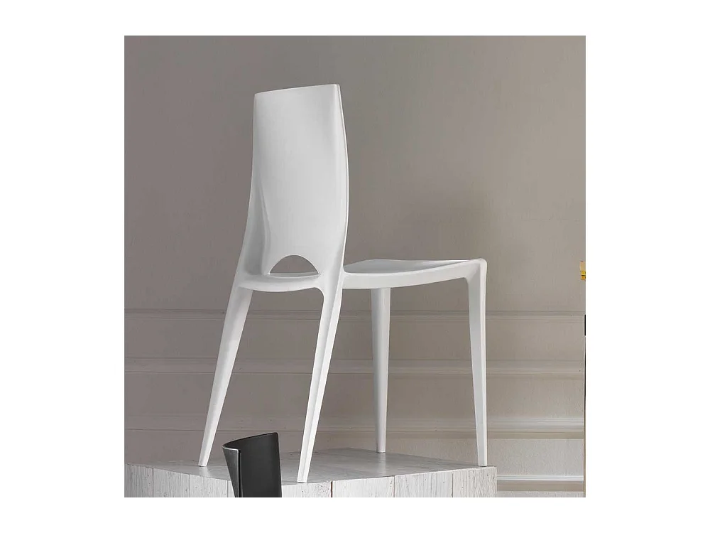 K�chenstuhl Set in Wei� modern (4er Set)