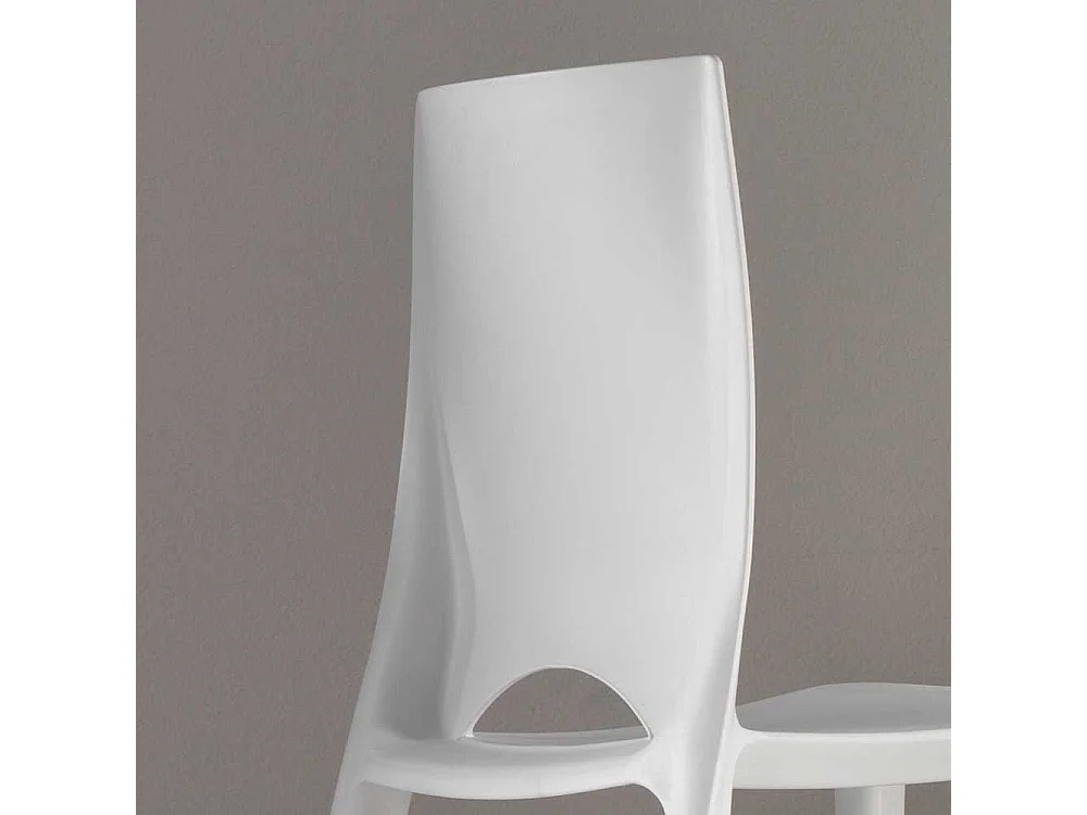 Küchenstuhl Set in Weiß modern (4er Set)