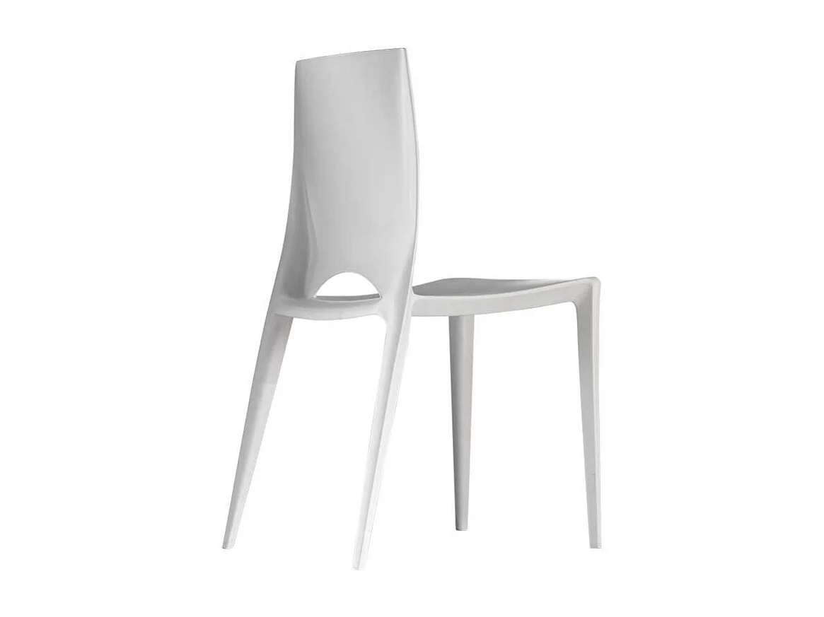 Küchenstuhl Set in Weiß modern (4er Set)