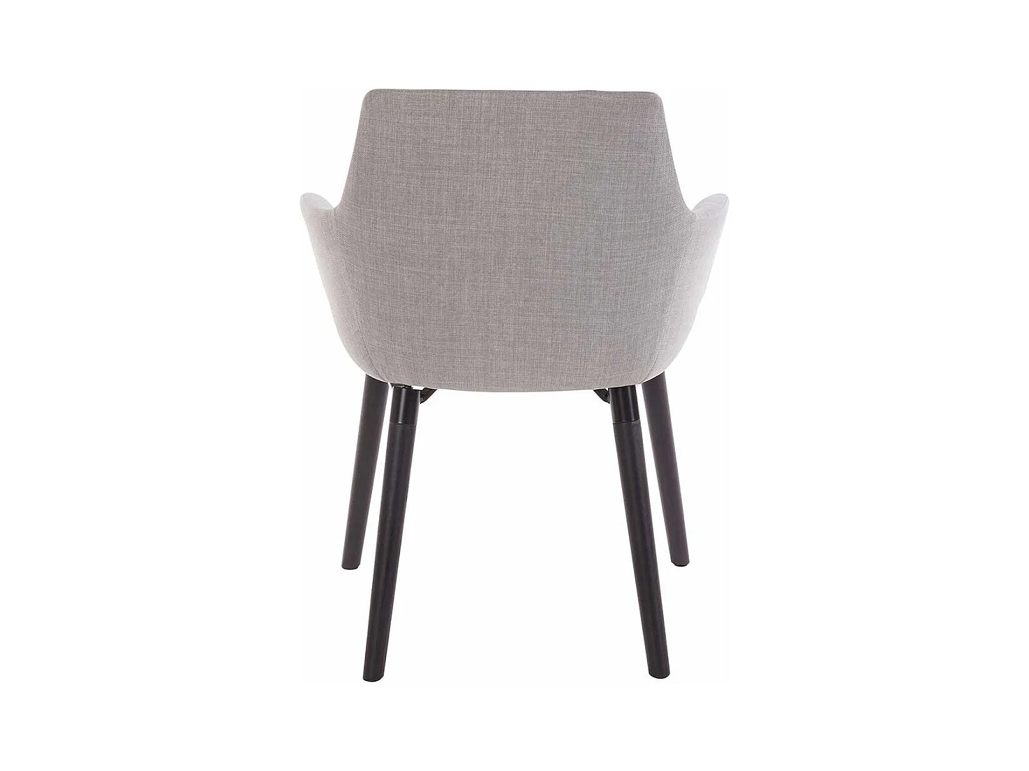 Polsterstuhl Set mit Gestell aus Massivholz Armlehnen (2er Set)