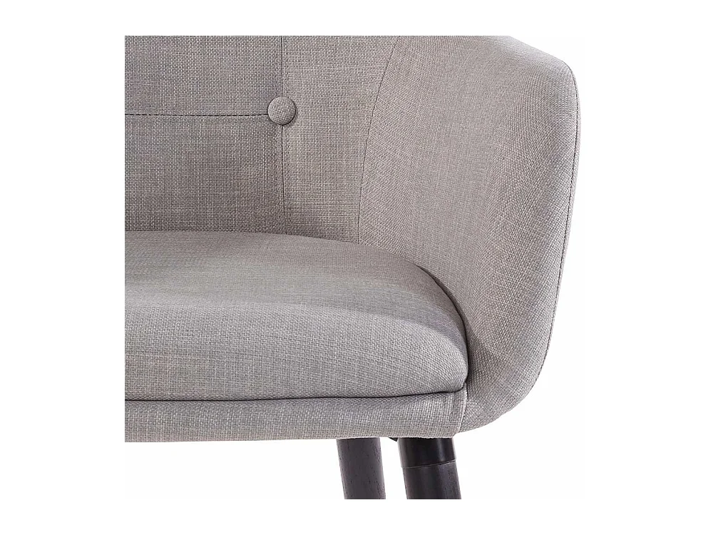 Polsterstuhl Set mit Gestell aus Massivholz Armlehnen (2er Set)