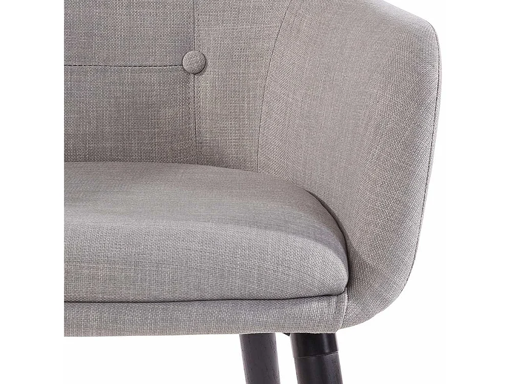 Polsterstuhl Set mit Gestell aus Massivholz Armlehnen (2er Set)